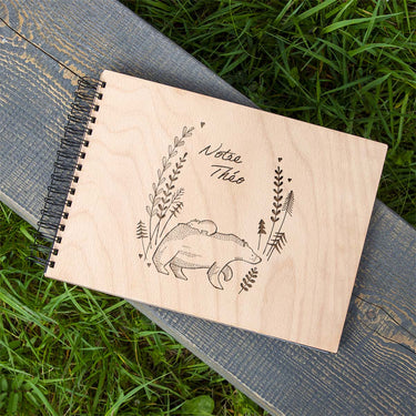 Holz-Fotoalbum – Desig Bären